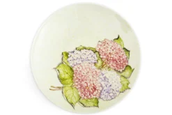 Flamant Villosa, Serveerschaal, Keramiek, Bloemen, Rond