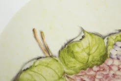 Flamant Villosa, Serveerschaal, Keramiek, Bloemen, Rond