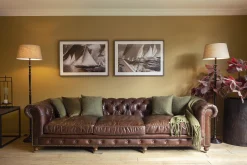 Flamant Yani, Kussen, Olijfgroen