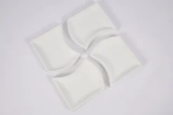 Flamant Yuni, Kom, Keramiek, Wit, Set Van 4